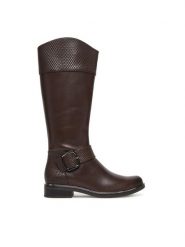 Caprice Oficerki 9-25517-45 Brązowy. Brązowe kozaki Caprice, bez wzorów, ze skóry, bez obcasa, na płaskiej podeszwie, bez zapięcia. Za 739.99 zł.