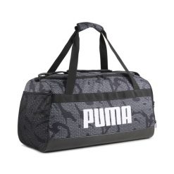 Średnia torba sportowa Challenger z nadrukiem na całej powierzchni 58 l PUMA. Czarne torby sportowe Puma, bez wzorów, średnie. W wyprzedaży za 149.00 zł.