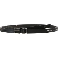 Patrizia Pepe Pasek black. Czarne paski Patrizia Pepe, w paski, z materiału. Za 619.00 zł.