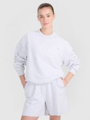 4F Bluza dresowa nierozpinana bez kaptura uniseks - szara L. Szare bluzy bez kaptura 4f, l, bez wzorów, z bawełny, bez kaptura. W wyprzedaży za 69.99 zł.