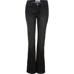 Dżinsy dresowe ocieplane BOOTCUT bonprix czarny. Jeansy marki bonprix. Za 59.99 zł.