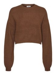 Noisy may Sweter "Neel" w kolorze brązowym rozmiar: XL. Brązowe swetry Noisy May, xl, bez wzorów, bez ramiączek. Za 52.79 zł.
