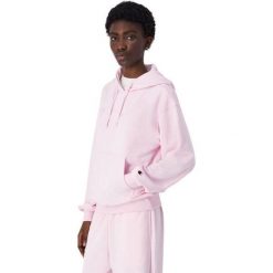Bluza Z Kapturem Z Haftowanym Logo Dla Kobiet. Czerwone bluzy Champion, l, bez wzorów, z bawełny, z kapturem, trekkingowe. Za 356.99 zł.