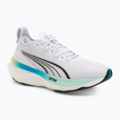 Buty do biegania damskie PUMA ForeverRun Nitro 2. Białe buty do biegania Puma, bez wzorów, bez zapięcia, do biegania. Za 681.00 zł.