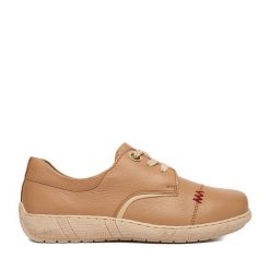 Półbuty Go Soft. Brązowe półbuty wsuwane GO SOFT, bez wzorów, bez obcasa, na płaskiej podeszwie. Za 219.99 zł.