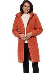 WITT WEIDEN Płaszcz pikowany w kolorze pomarańczowym rozmiar: 46. Pomarańczowe płaszcze WITT WEIDEN, bez wzorów, bez kaptura. Za 126.99 zł.