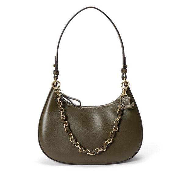 Torebka LAUREN RALPH LAUREN. Zielone torebki klasyczne Lauren Ralph Lauren, bez wzorów, klasyczne, bez dodatków. Za 1,298.99 zł.