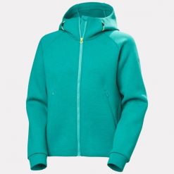 Bluza damska z kapturem Helly Hansen HP Ocean 2.0. Zielone bluzy Helly Hansen, na lato, l, bez wzorów, z elastanu, z kapturem, żeglarskie. Za 527.00 zł.