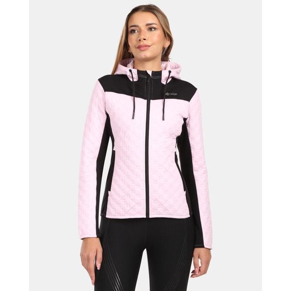 Damska ocieplana bluza z kapturem z polaru Kilpi NEVIA-W. Czerwone bluzy z kapturem Kilpi, bez wzorów, z polaru, z kapturem, trekkingowe. Za 525.33 zł.