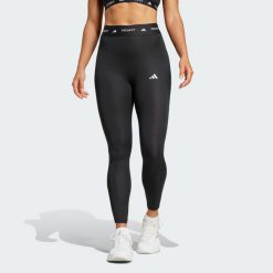 Legginsy TECHFIT 7/8. Czarne legginsy adidas, bez wzorów, z materiału, sportowe. Za 199.00 zł.