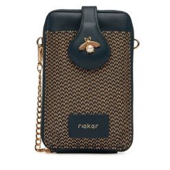 Torebka Rieker. Niebieskie listonoszki Rieker, bez wzorów, bez dodatków. Za 129.99 zł.