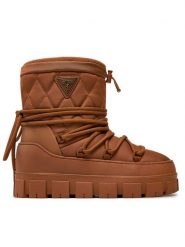 Guess Śniegowce Uniques FLFUNI FAB10 Brązowy. Brązowe śniegowce Guess, z aplikacjami, z materiału, bez zapięcia. Za 839.99 zł.