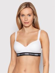 Puma Biustonosz top Everyday 907863 Biały. Białe biustonosze sportowe Puma, bez wzorów, z bawełny. Za 119.99 zł.