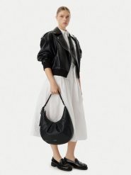 Calvin Klein Torebka Engraved Hw LV04F3555G Czarny. Czarne torebki klasyczne Calvin Klein, bez wzorów, ze skóry, bez dodatków. Za 529.99 zł.