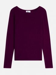 Just Cashmere Kaszmirowy sweter "Grace" w kolorze fioletowym rozmiar: XL. Różowe swetry Just Cashmere, xl, bez wzorów, z kaszmiru, bez ramiączek. Za 420.68 zł.