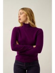 AUTHENTIC CASHMERE Kaszmirowy sweter "Eileen" w kolorze fioletowym rozmiar: M. Różowe swetry AUTHENTIC CASHMERE, m, bez wzorów, z kaszmiru, bez ramiączek. Za 333.81 zł.