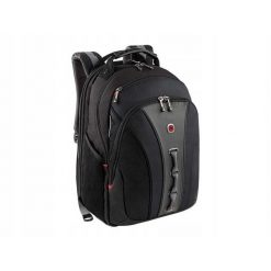 Plecak Legacy 16'' czarno szary. Czarne plecaki Wenger, bez wzorów, bez dodatków. Za 392.99 zł.