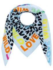 Zwillingsherz Chusta trójkątna "Wild Love" w kolorze błękitnym ze wzorem - 138 x 68 cm rozmiar: onesize. Niebieskie chusty Zwillingsherz, bez wzorów, z materiału. Za 104.89 zł.