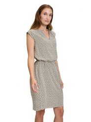 CARTOON Sukienka w kolorze biało-żółtym rozmiar: 38. Białe sukienki Cartoon, na co dzień, bez wzorów, z wiskozy, bez kołnierzyka, bez ramiączek, midi, proste. Za 91.77 zł.