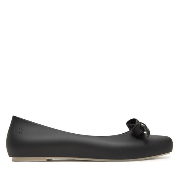Baleriny Melissa. Czarne baleriny Melissa, bez wzorów, bez obcasa, bez zapięcia. Za 179.99 zł.