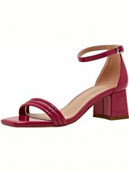 ESPRIT Sandały w kolorze czerwonym rozmiar: 39. Czerwone sandały Esprit, bez wzorów, z otwartym noskiem, bez obcasa, na koturnie, bez zapięcia. Za 97.96 zł.