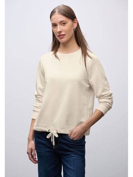 Street One Sweter w kolorze kremowym rozmiar: 44. Brązowe swetry Street One, bez wzorów, z bawełny, street, bez ramiączek. Za 87.61 zł.