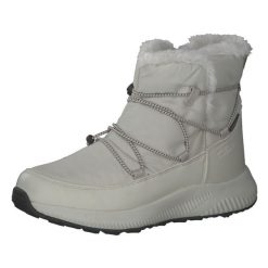Damskie buty zimowe CMP Sheratan. Białe trekkingi CMP, bez wzorów, z materiału, bez zapięcia, trekkingowe. Za 329.99 zł.
