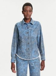 Desigual Koszula jeansowa Pasleyblue 25WWEW68 Niebieski Loose Fit. Niebieskie koszule Desigual, xl, bez wzorów, z jeansu, bez kołnierzyka, bez ramiączek. Za 539.99 zł.
