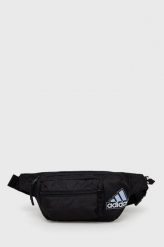 Adidas nerka kolor czarny. Czarne nerki i saszetki adidas, bez wzorów, z materiału, bez dodatków. Za 119.99 zł.