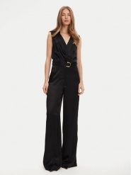 Marciano Guess Kombinezon 5YGD24 7350A Czarny Regular Fit. Czarne sukienki Marciano Guess, z aplikacjami, z wiskozy, bez kołnierzyka, bez ramiączek. Za 1,289.00 zł.