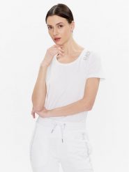 EA7 Emporio Armani T-Shirt 8NTT50 TJFKZ 1100 Biały Regular Fit. Białe t-shirty EA7 Emporio Armani, xs, bez wzorów, z bawełny, bez kołnierzyka, bez ramiączek. Za 249.99 zł.