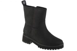 Buty zimowe damskie, Carnaby Cool Wrmpullon WR. Czarne buty trekkingowe Timberland, na zimę, z materiału, przed kolano, bez zapięcia. Za 599.99 zł.