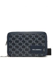 KARL LAGERFELD Torebka A1W30185 Granatowy. Niebieskie listonoszki KARL LAGERFELD, bez wzorów, ze skóry, bez dodatków. Za 519.99 zł.