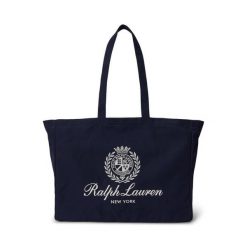 Torebka Polo Ralph Lauren. Czarne shopper bag Polo Ralph Lauren, bez wzorów, bez dodatków. Za 519.99 zł.