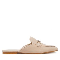 Klapki Guess. Brązowe klapki Guess, z aplikacjami, bez obcasa, bez zapięcia. Za 319.99 zł.