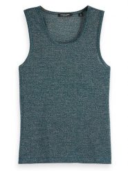 Scotch & Soda Top w kolorze morskim rozmiar: S. Niebieskie topy Scotch & Soda, s, bez wzorów, bez kołnierzyka, bez ramiączek. Za 83.42 zł.