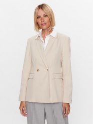 Tommy Hilfiger Marynarka Poly WW0WW39097 Beżowy Slim Fit. Brązowe marynarki i żakiety Tommy Hilfiger, bez wzorów, z syntetyku, bez ramiączek. Za 1,469.00 zł.