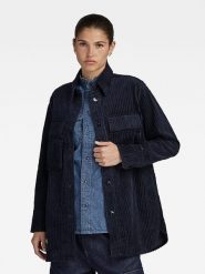 G-Star Kurtka koszulowa w kolorze granatowym rozmiar: XL. Niebieskie kurtki G-Star, xl, bez wzorów, retro, bez kaptura. Za 256.09 zł.