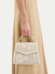 Nine West Torebka CEO-Wall Street Glow-KY318 Beżowy. Brązowe torebki klasyczne Nine West, bez wzorów, z materiału, street, bez dodatków. Za 249.99 zł.