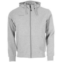 Bluza z kapturem i zamkiem błyskawicznym Stanno Base. Szare bluzy STANNO, bez wzorów, z bawełny, z kapturem, na jogę i pilates. Za 246.50 zł.