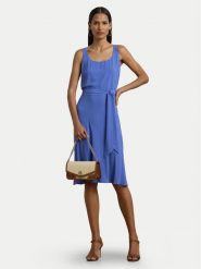 LAUREN RALPH LAUREN Sukienka codzienna 250909378005 Niebieski Regular Fit. Niebieskie sukienki Lauren Ralph Lauren, na co dzień, bez wzorów, z syntetyku, bez kołnierzyka, bez ramiączek, proste. Za 759.99 zł.