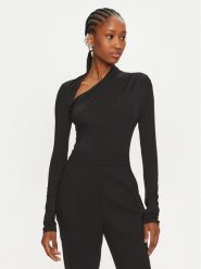PINKO Body Agustini 104495 A29B Czarny Regular Fit. Czarne body i gorsety Pinko, bez wzorów, bez ramiączek. Za 619.99 zł.