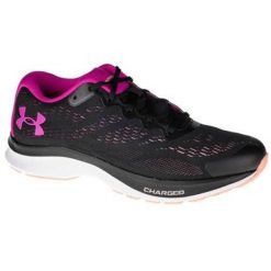 Buty do biegania damskie Under Armour W Charged Bandit 6 czarne,różowe. Czarne buty do biegania Under Armour, bez wzorów, z materiału, bez zapięcia, do biegania. Za 339.99 zł.