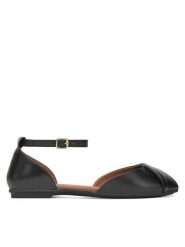 Lasocki Baleriny WI23-SORANO-04 Czarny. Czarne baleriny Lasocki, bez wzorów, ze skóry, bez obcasa, bez zapięcia. Za 159.99 zł.