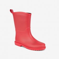 Damskie kalosze Coqui Emma futrzane, wodoodporne. Czerwone kalosze Coqui, bez wzorów, z futra, bez zapięcia. Za 148.99 zł.