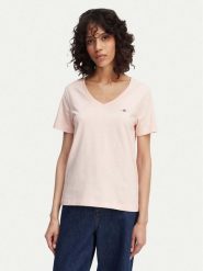 Gant T-Shirt Shield 4200750 Pomarańczowy jasny Regular Fit. Brązowe t-shirty Gant, l, bez wzorów, z bawełny, bez kołnierzyka, bez ramiączek. Za 210.99 zł.