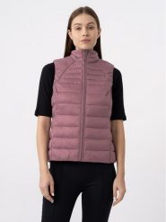 4F Bezrękawnik 4FAW23TVESF072 Różowy Slim Fit. Czerwone kamizelki 4f, s, bez wzorów, z syntetyku, sportowe, bez ramiączek, bez kaptura, outdoorowe. Za 129.99 zł.