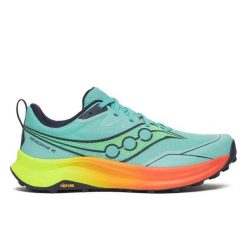 Buty biegowe Saucony Peregrine 16 Verde. Zielone buty do biegania Saucony, bez wzorów, bez zapięcia, do biegania. Za 690.25 zł.