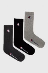 Champion skarpetki (3-pack) kolor czarny. Czarne skarpetki Champion, bez wzorów. Za 39.99 zł.