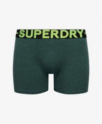 Superdry Boxer Triple Pack z organicznej bawełny - Komfortowy krój bokserki. Zielone bokserki damskie Superdry, bez wzorów, z bawełny. Za 200.95 zł.